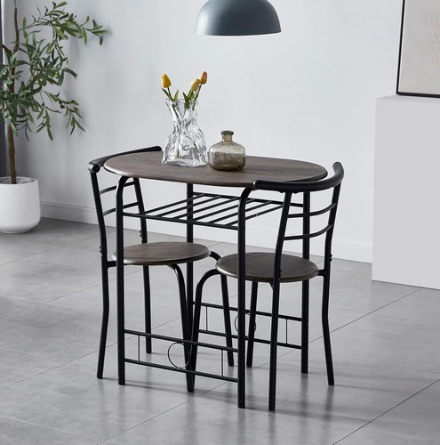 Grau esstisch set kompakt - grau,