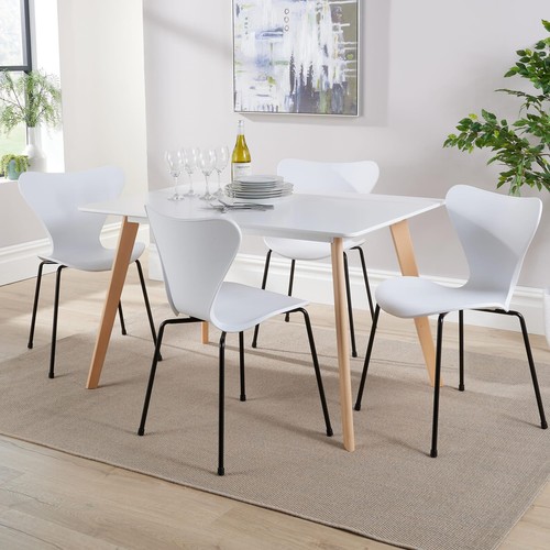 Esstisch set 120 cm weiße - set,