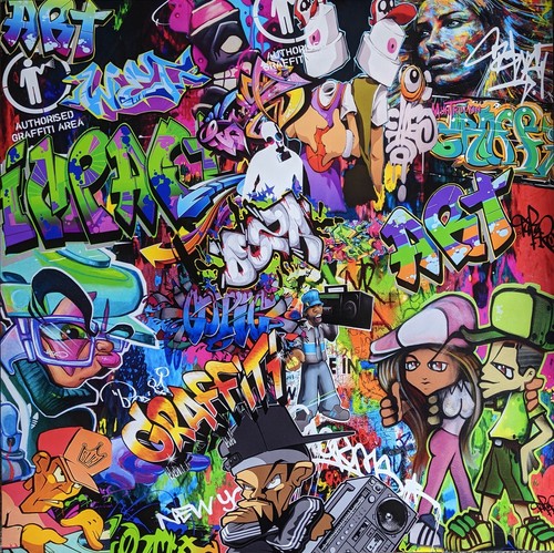 Graffiti street art - art, couchtisch