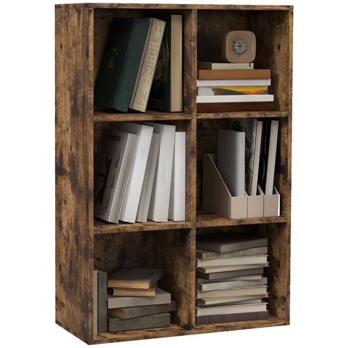 Bücherregal rustikal braun