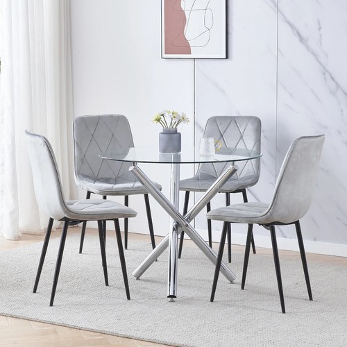 Teiliges glas esstisch und - glas,