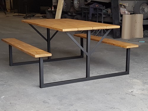 Esstisch und bänke rustikal - esstisch, bänke.