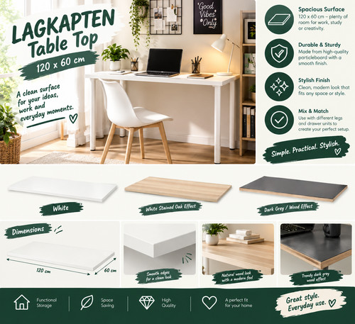 Ikea lagkapten tischplatte - ikea,