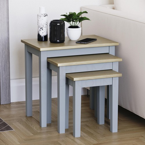 Holz satztische teilig tisch - holz, 3-teilig